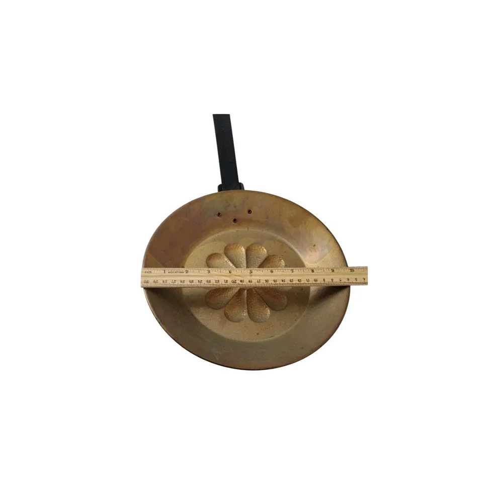 3‎ Vintage Copper & Brass Primitive Hanging Long Handle Skillet Dipper Strainer